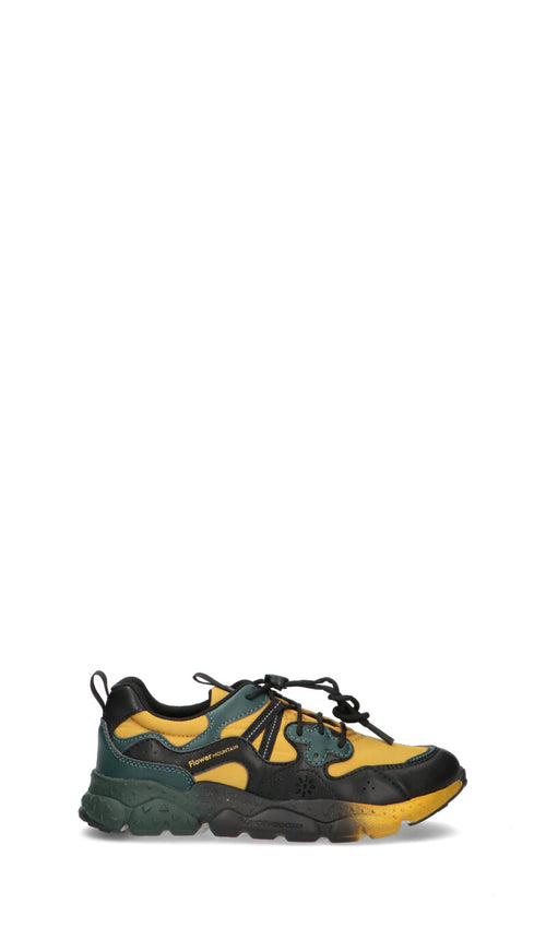 FLOWER MOUNTAIN by Naturino Sneaker ragazzo verde militare/nera/gialla