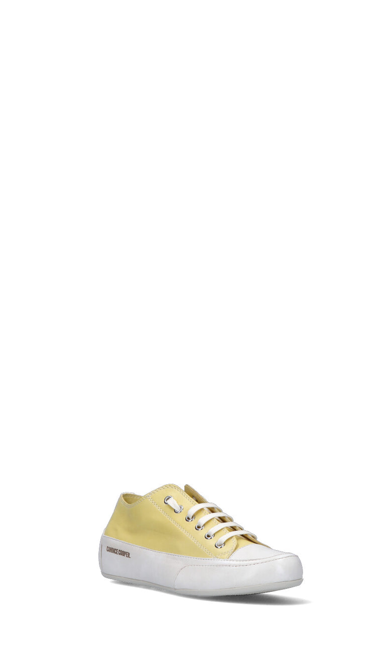 CANDICE COOPER. Sneaker donna gialla in pelle
