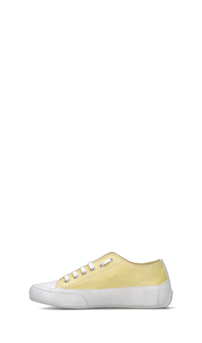 CANDICE COOPER. Sneaker donna gialla in pelle