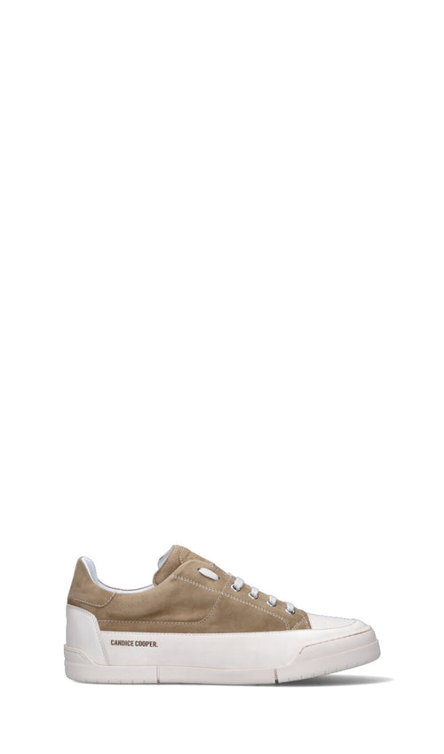 CANDICE COOPER. Sneaker uomo beige/bianca in suede