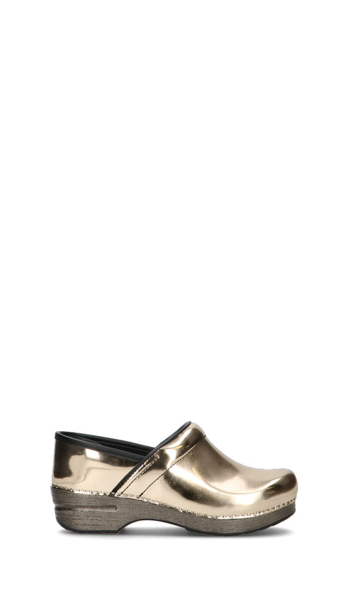 DANSKO Zoccolo donna oro in pelle