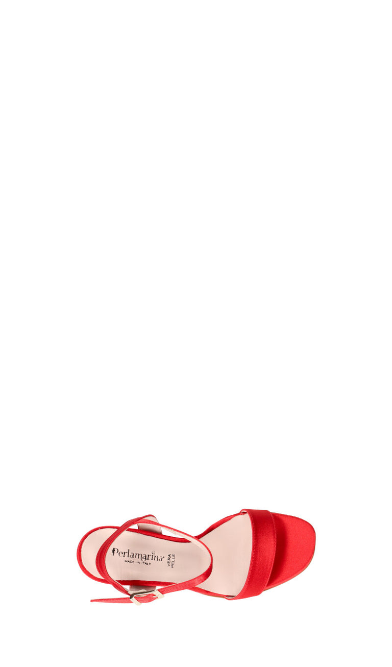 PERLAMARINA Sandalo donna rosso