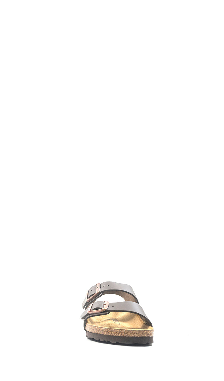 BIRKENSTOCK MILANO Sandalo uomo marrone in pelle