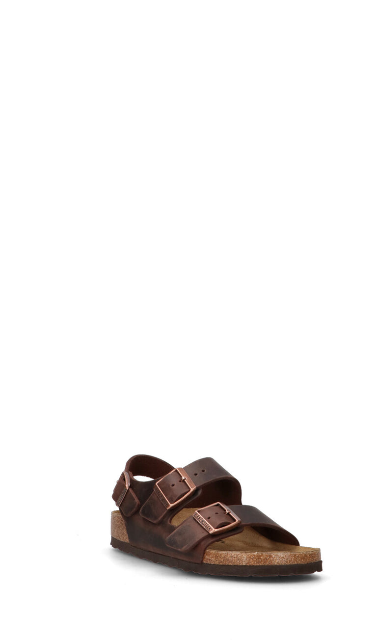 BIRKENSTOCK MILANO BS Sandalo donna marrone in pelle