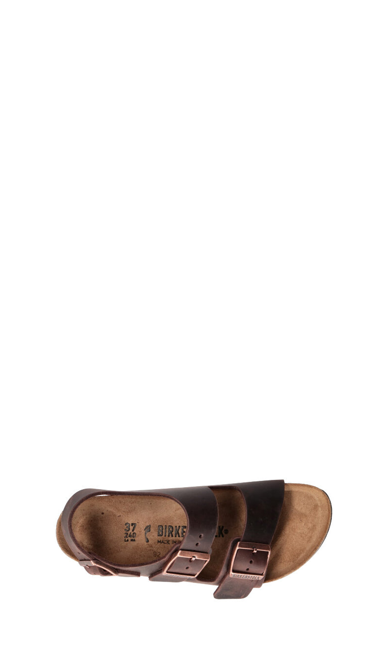 BIRKENSTOCK MILANO BS Sandalo donna marrone in pelle