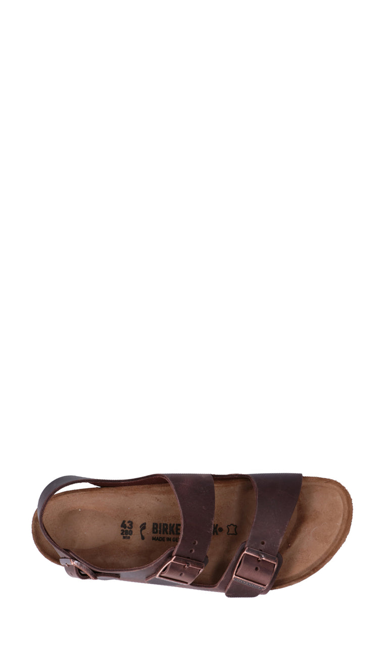 BIRKENSTOCK Sandalo uomo testa di moro