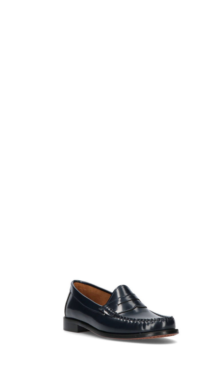 PHIL MELVIS Mocassino donna blu in pelle