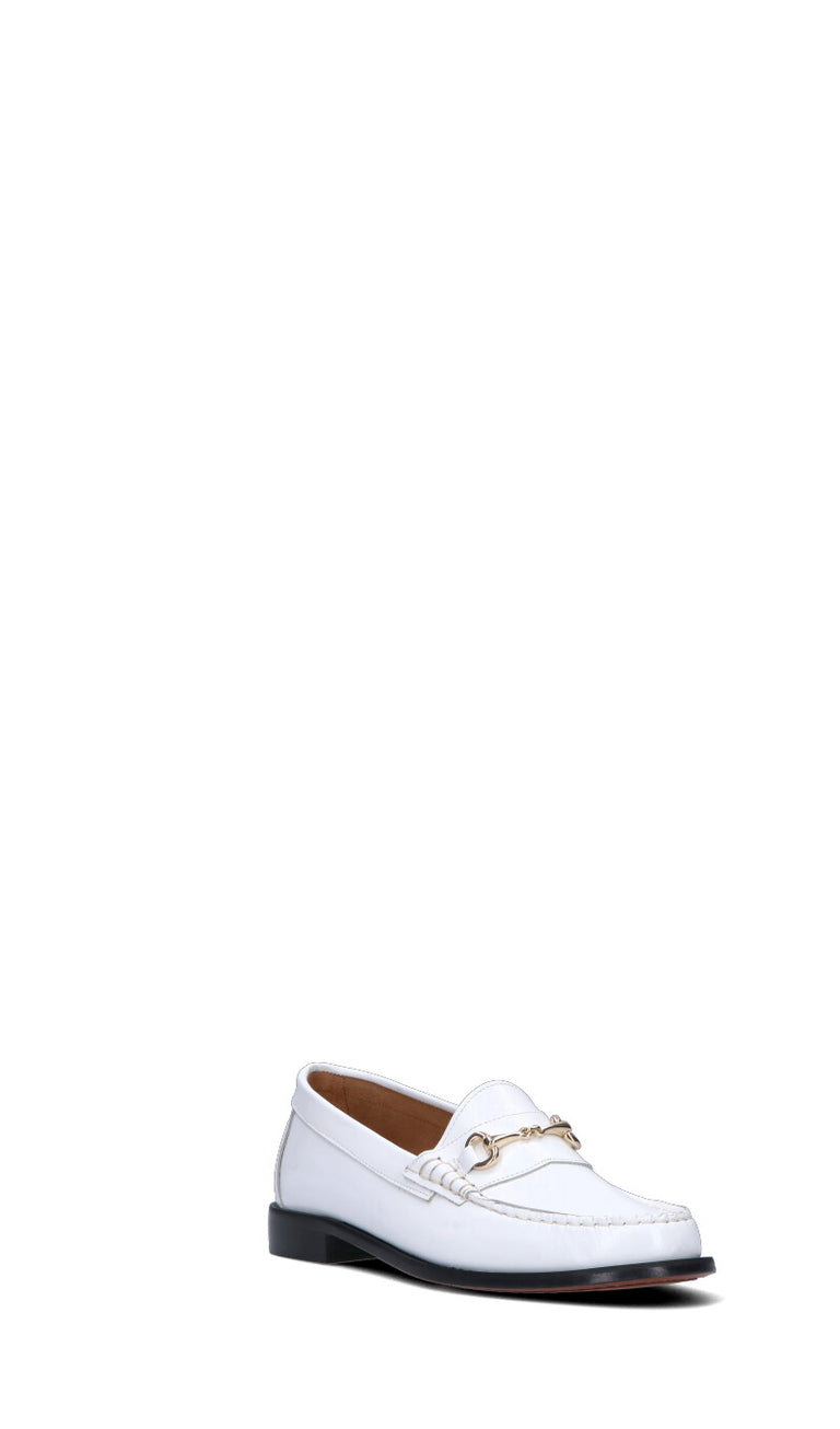 PHIL MELVIS Mocassino donna bianco in pelle