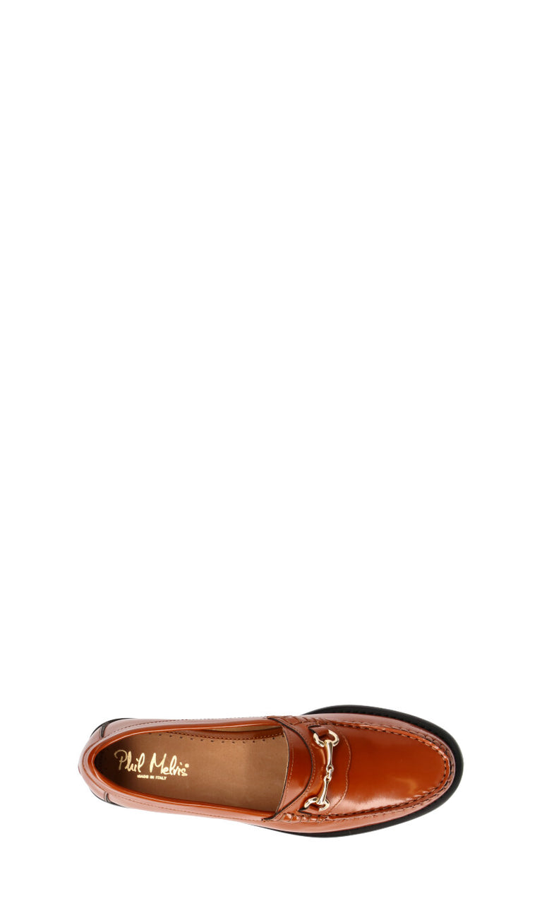 PHIL MELVIS Mocassino donna marrone in pelle