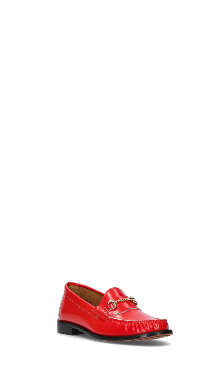 PHIL MELVIS Mocassino donna rosso in pelle