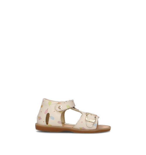 NATURINO Sandalo bimba beige in pelle