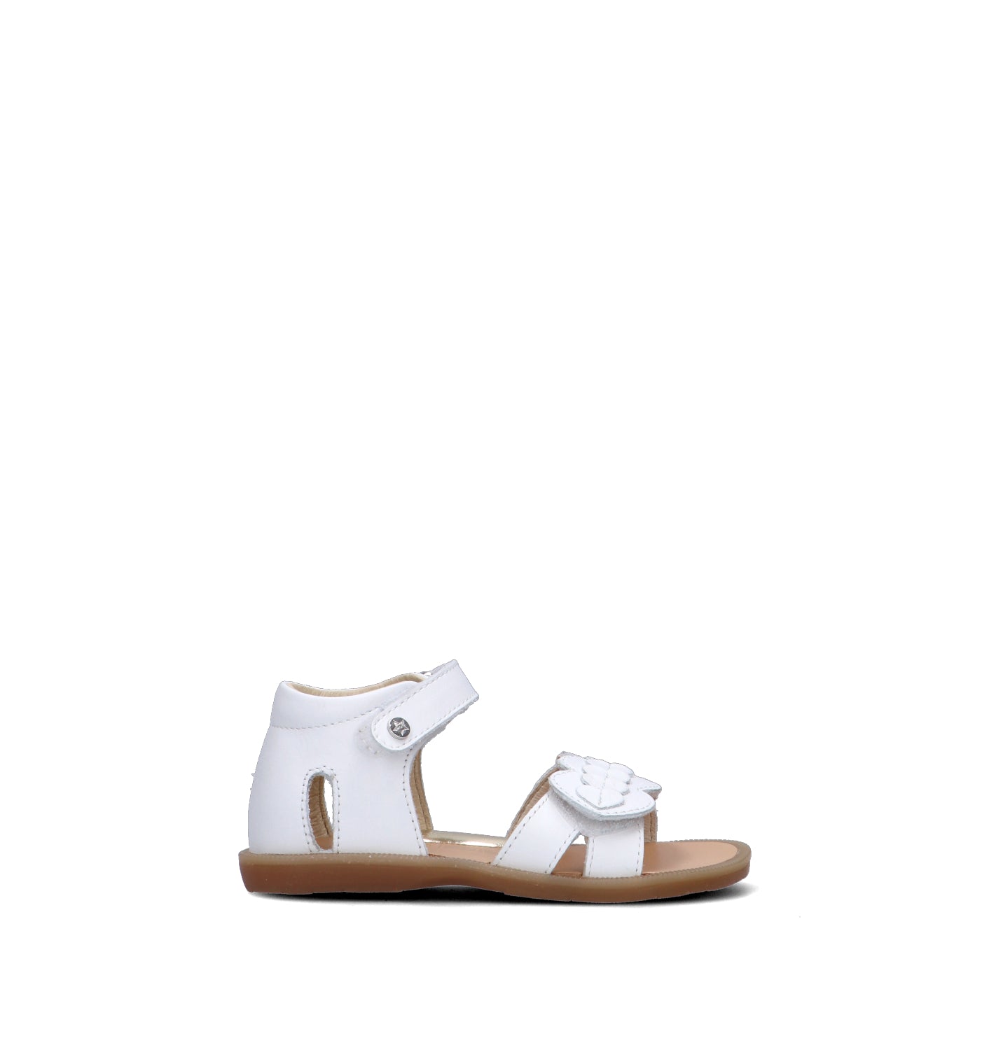 NATURINO Sandalo bimba bianco in pelle