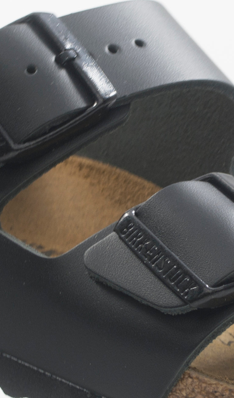 BIRKENSTOCK ARIZONA Ciabatta donna nera in pelle