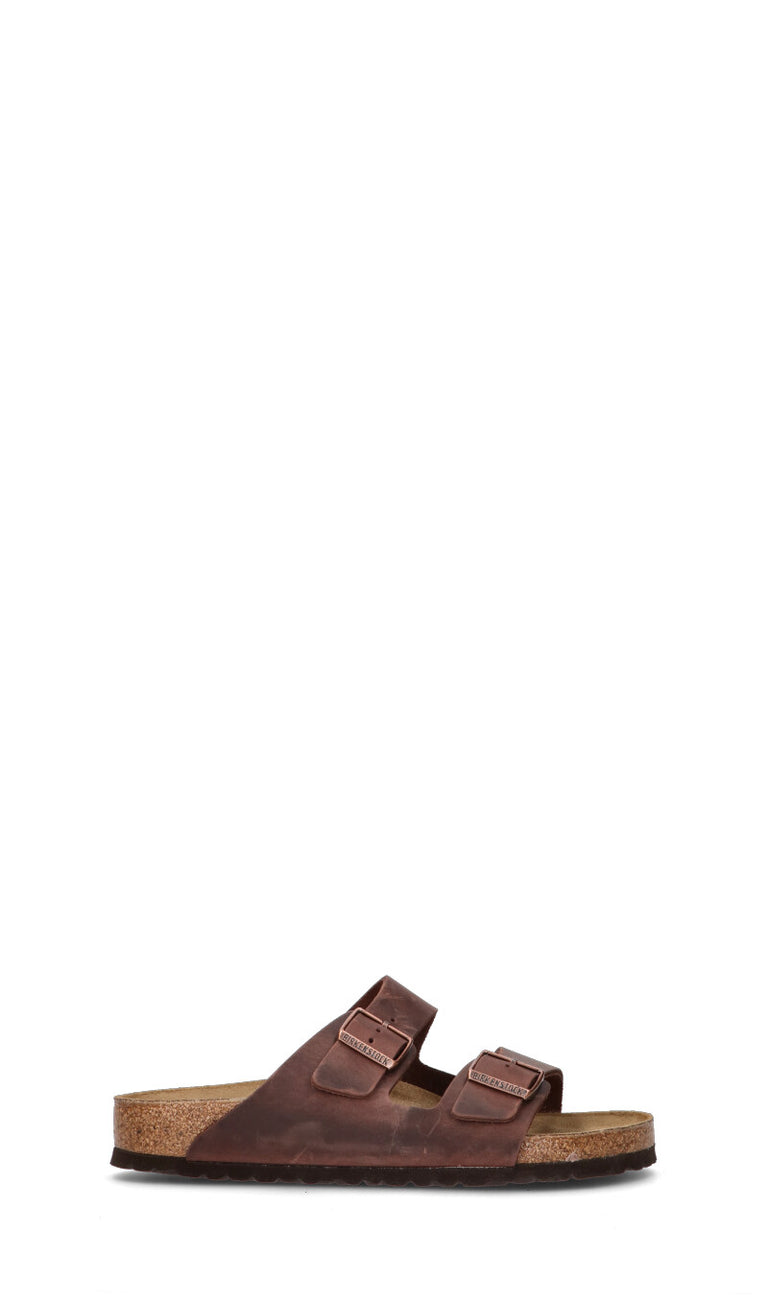 BIRKENSTOCK ARIZONA BS Ciabatta uomo testa di moro in pelle
