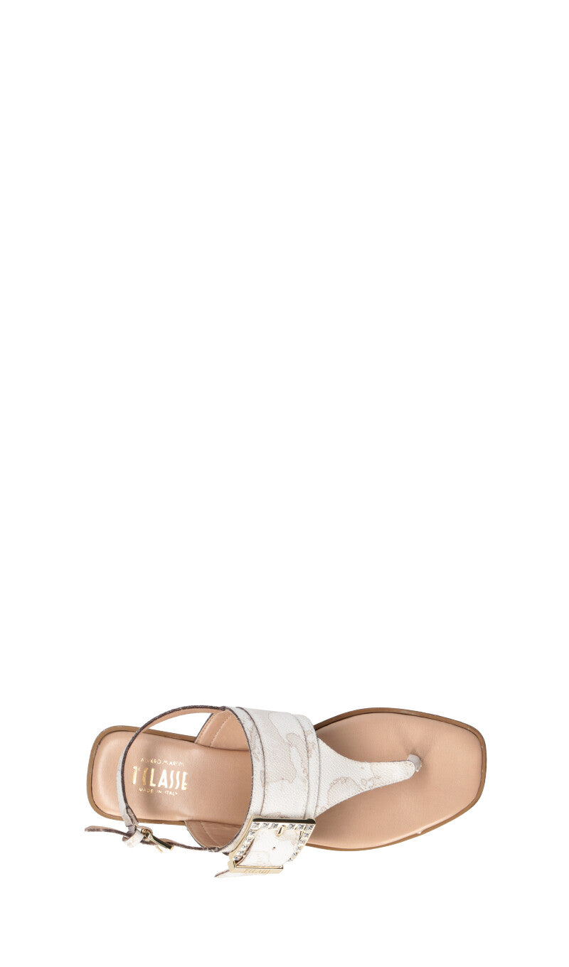 ALVIERO MARTINI Sandalo donna bianco