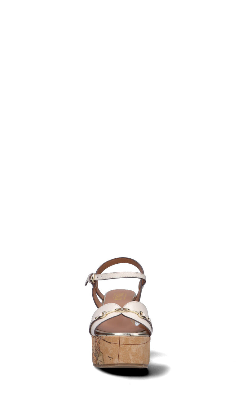 ALVIERO MARTINI Sandalo donna bianco in pelle