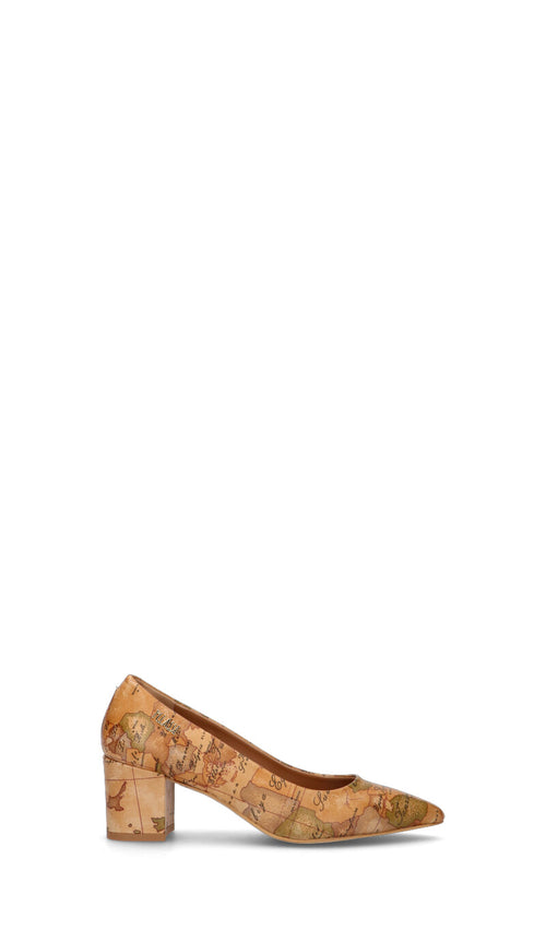 ALVIERO MARTINI Decollete donna marrone in pelle
