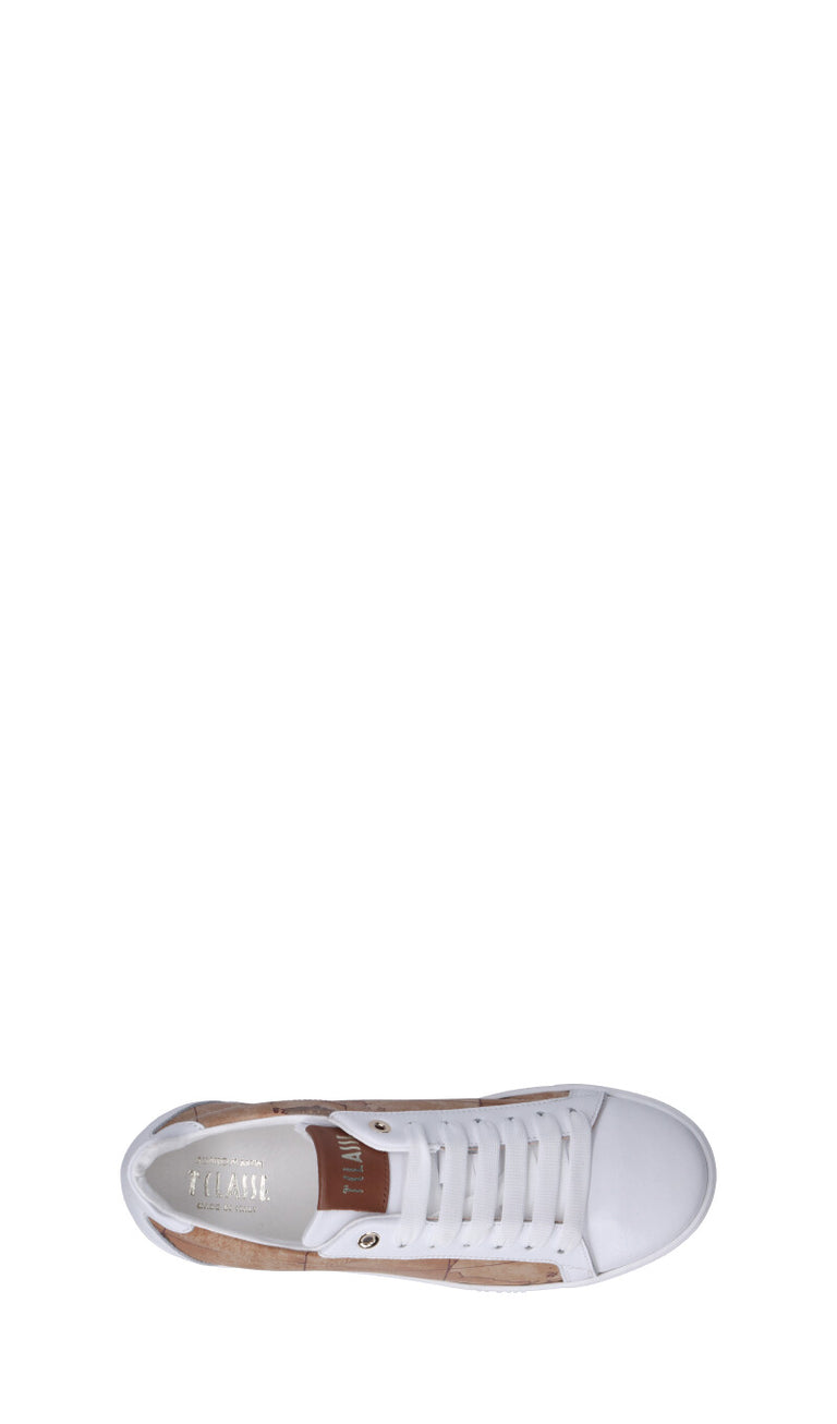 ALVIERO MARTINI Sneaker donna bianca/cuoio in pelle