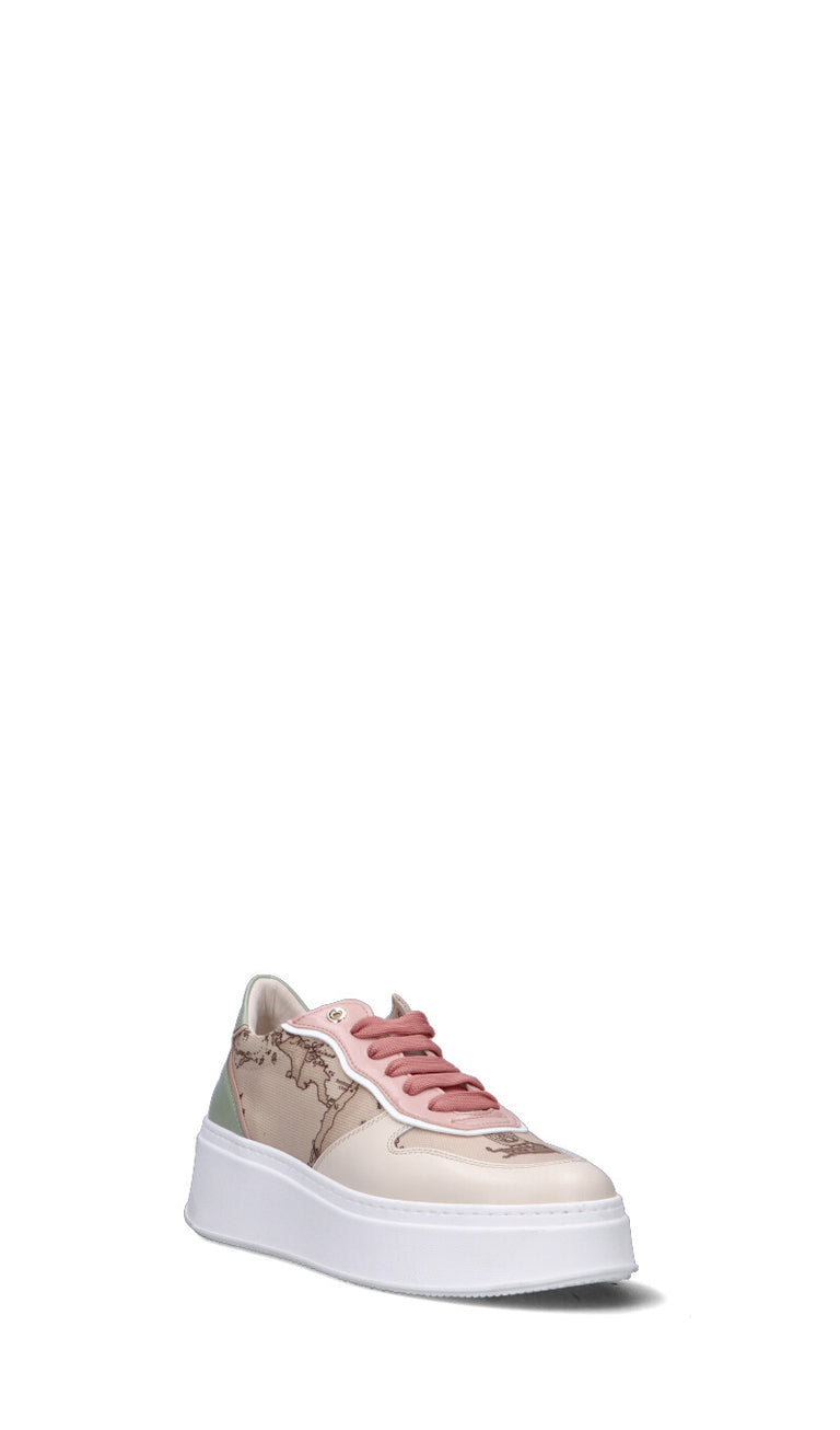 ALVIERO MARTINI Sneaker donna beige/panna/rosa/verde