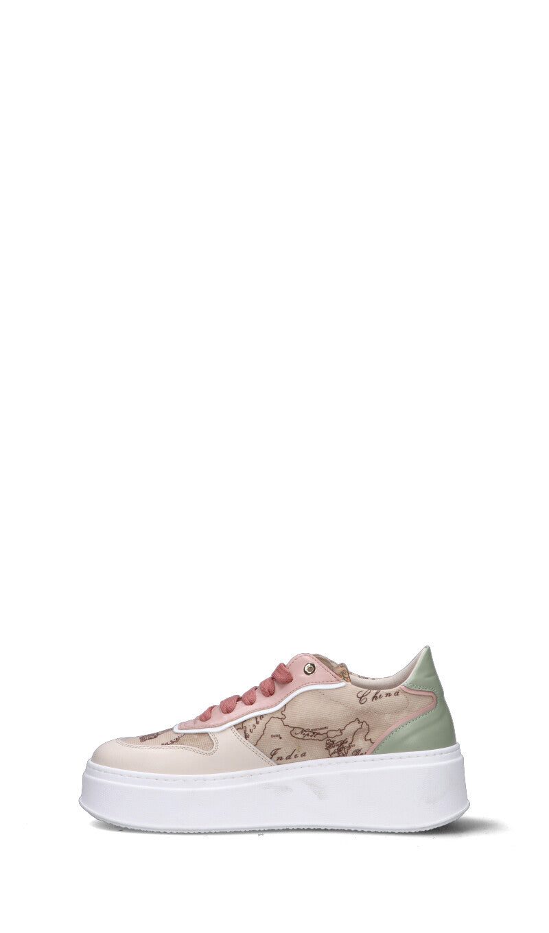ALVIERO MARTINI Sneaker donna beige/panna/rosa/verde