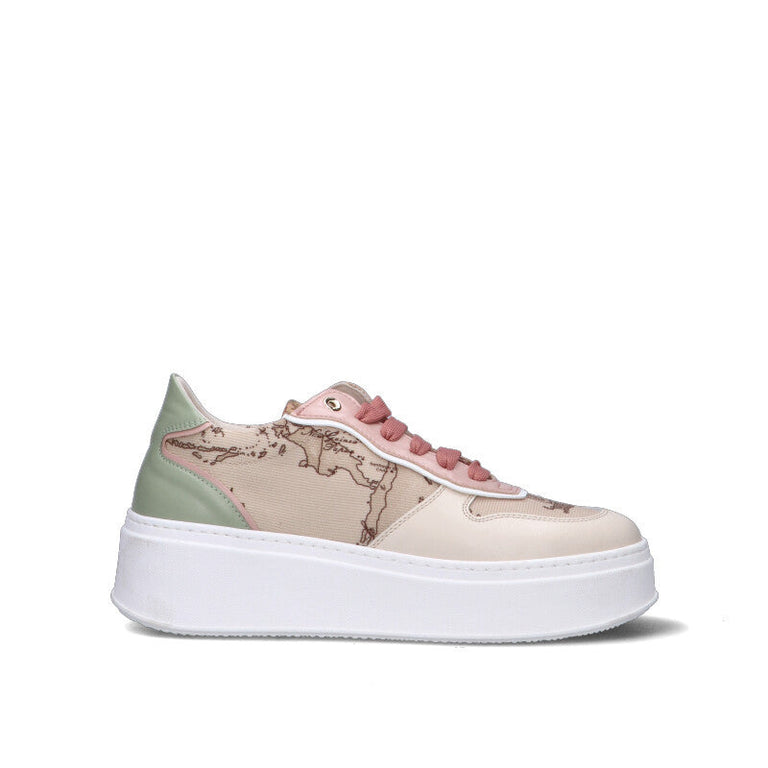 ALVIERO MARTINI Sneaker donna beige/panna/rosa/verde