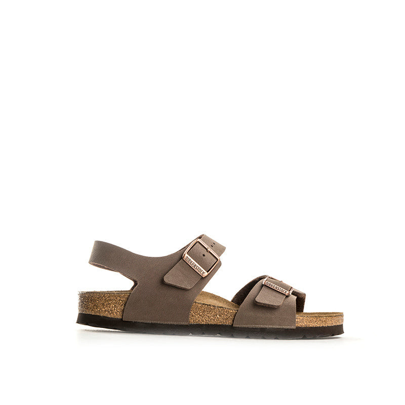 BIRKENSTOCK NEW YORK Sandalo ragazzo marrone in pelle