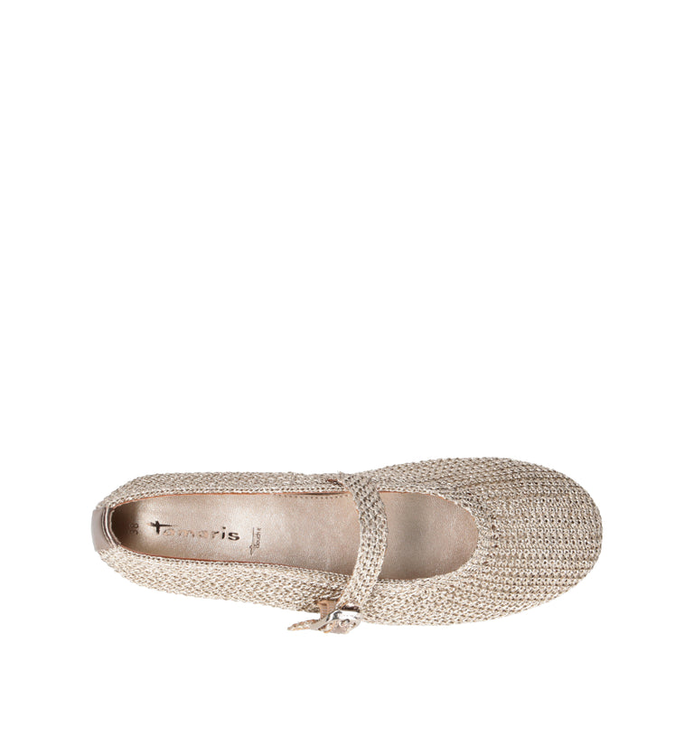 TAMARIS Ballerina donna platino