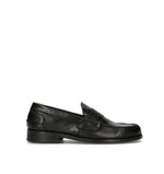 SAXONE Mocassino uomo nero in pelle