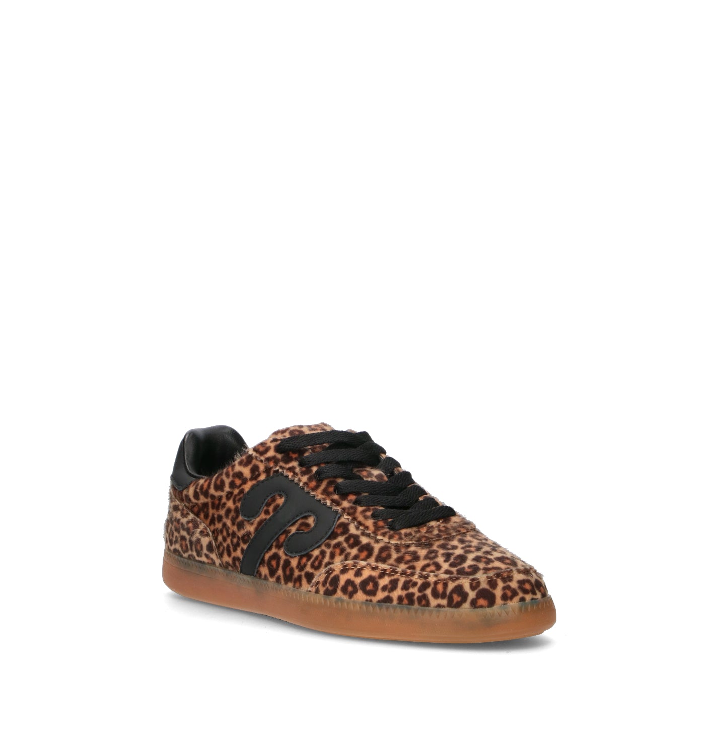 WUSHU Sneaker donna leopardato in cavallino