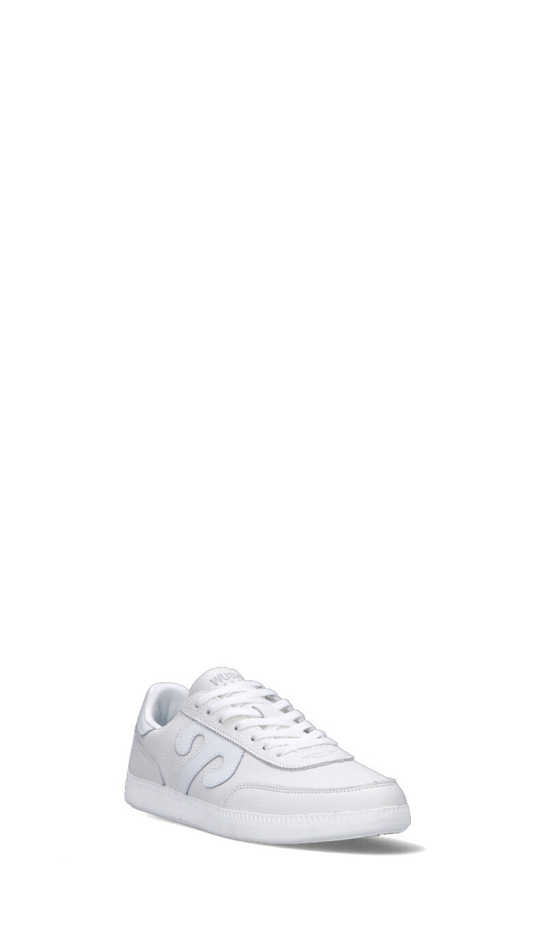 WUSHU Sneaker uomo bianca in pelle