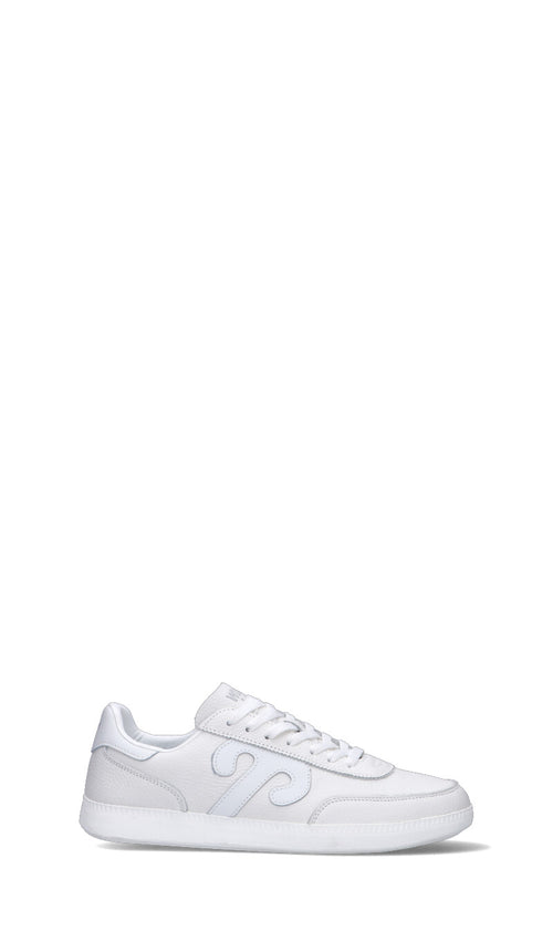 WUSHU Sneaker uomo bianca in pelle
