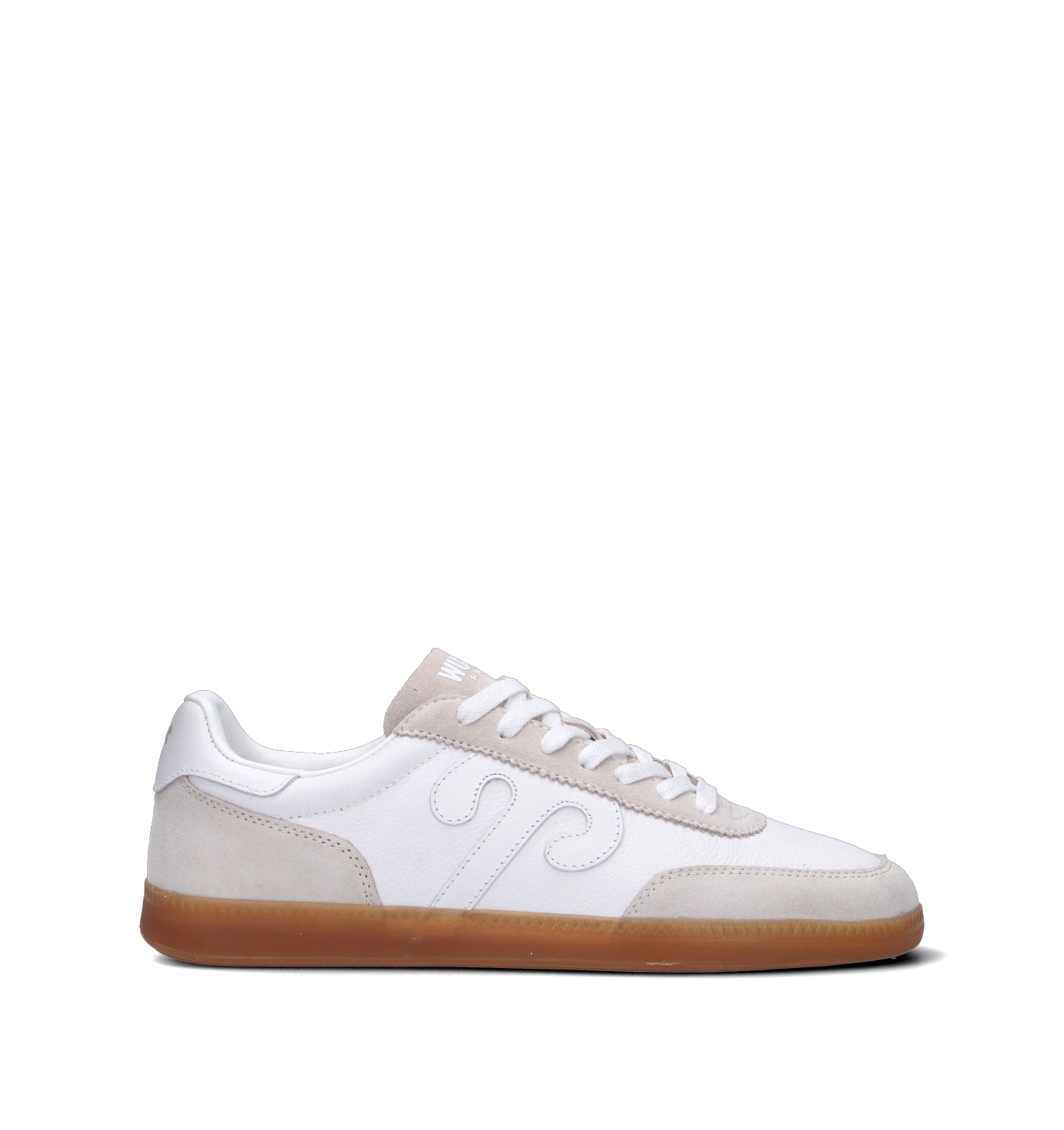 WUSHU Sneaker uomo bianca in pelle