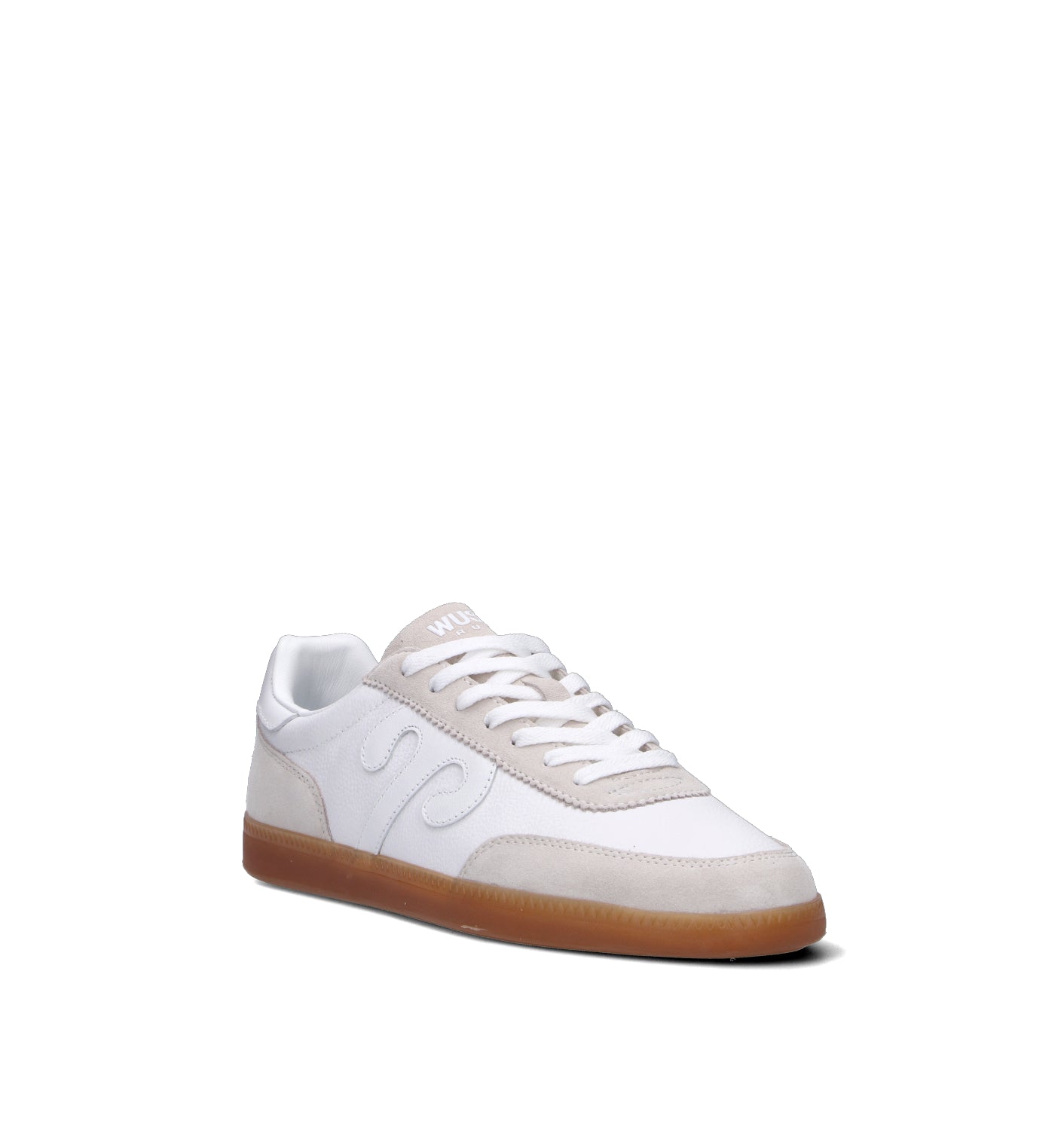 WUSHU Sneaker uomo bianca in pelle