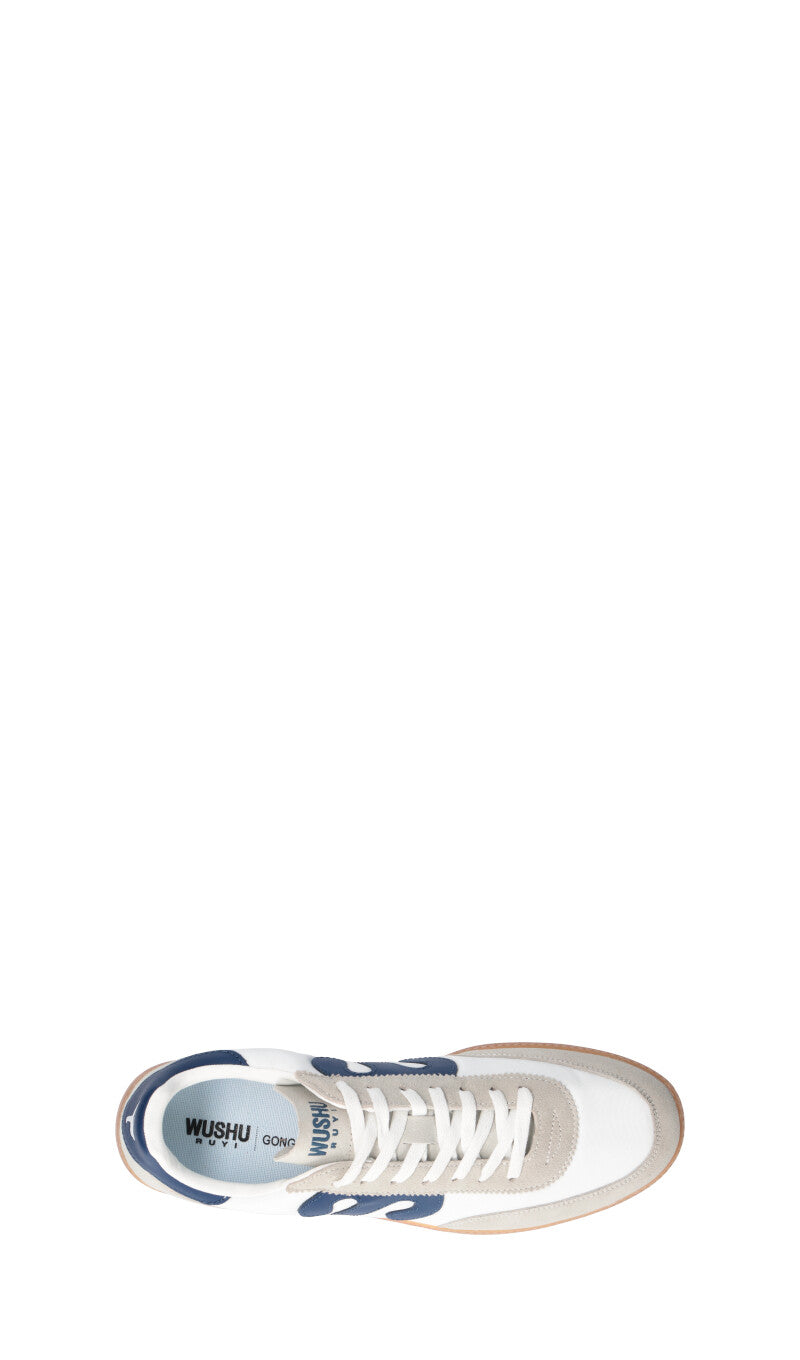 WUSHU Sneaker uomo bianca/blu