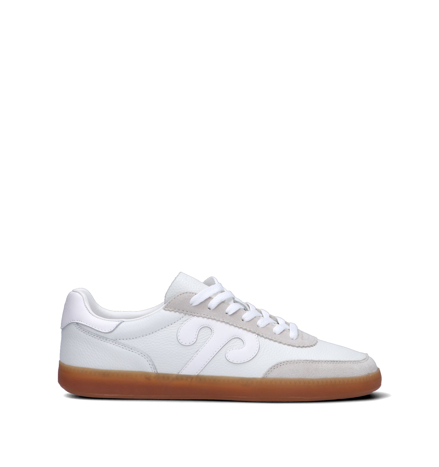 WUSHU Sneaker uomo bianca in pelle