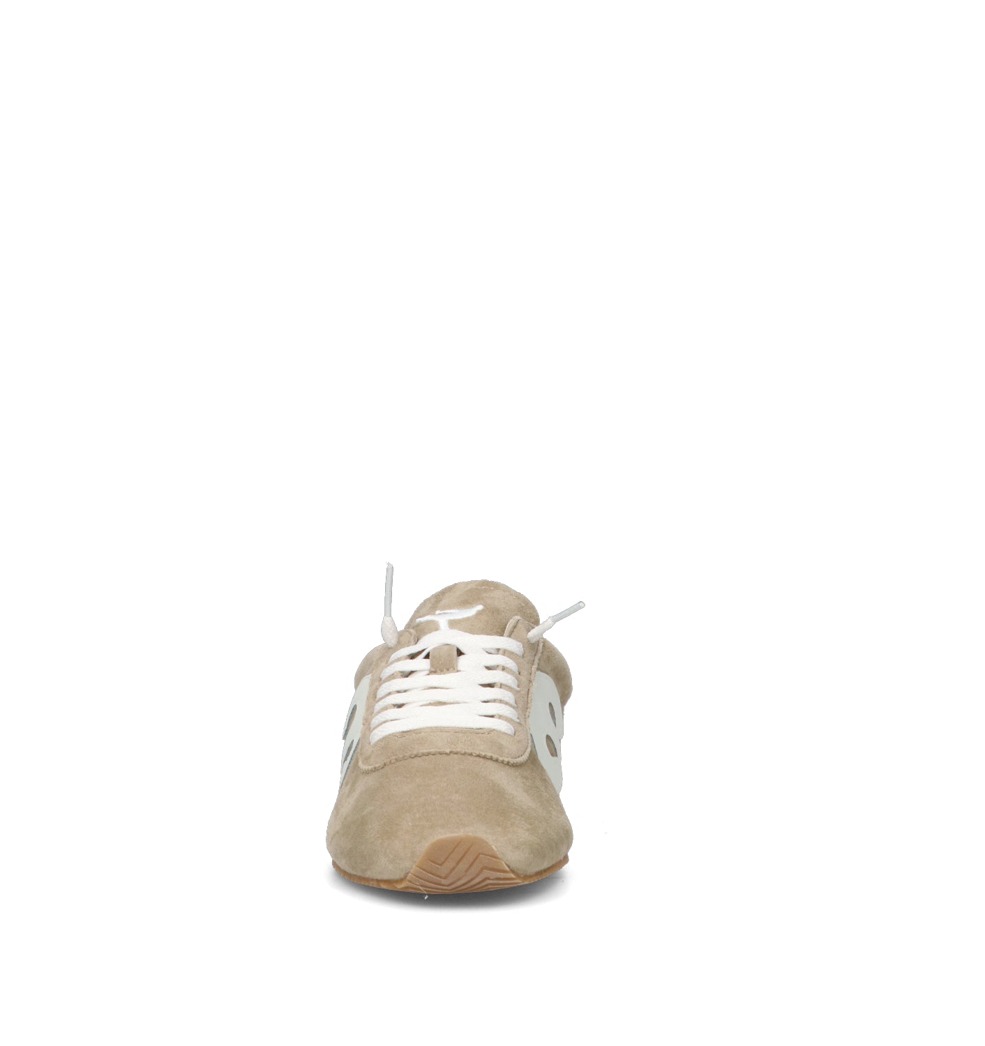 WUSHU Sneaker uomo beige in suede