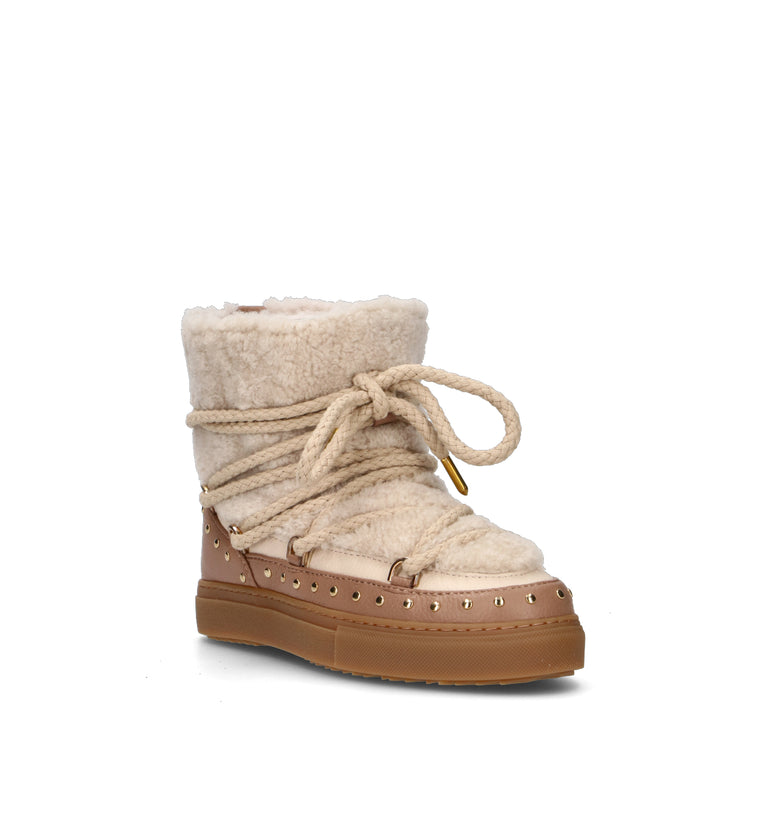 INUIKII Doposci donna beige in pelliccia