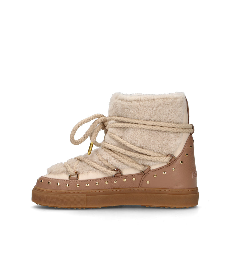 INUIKII Doposci donna beige in pelliccia