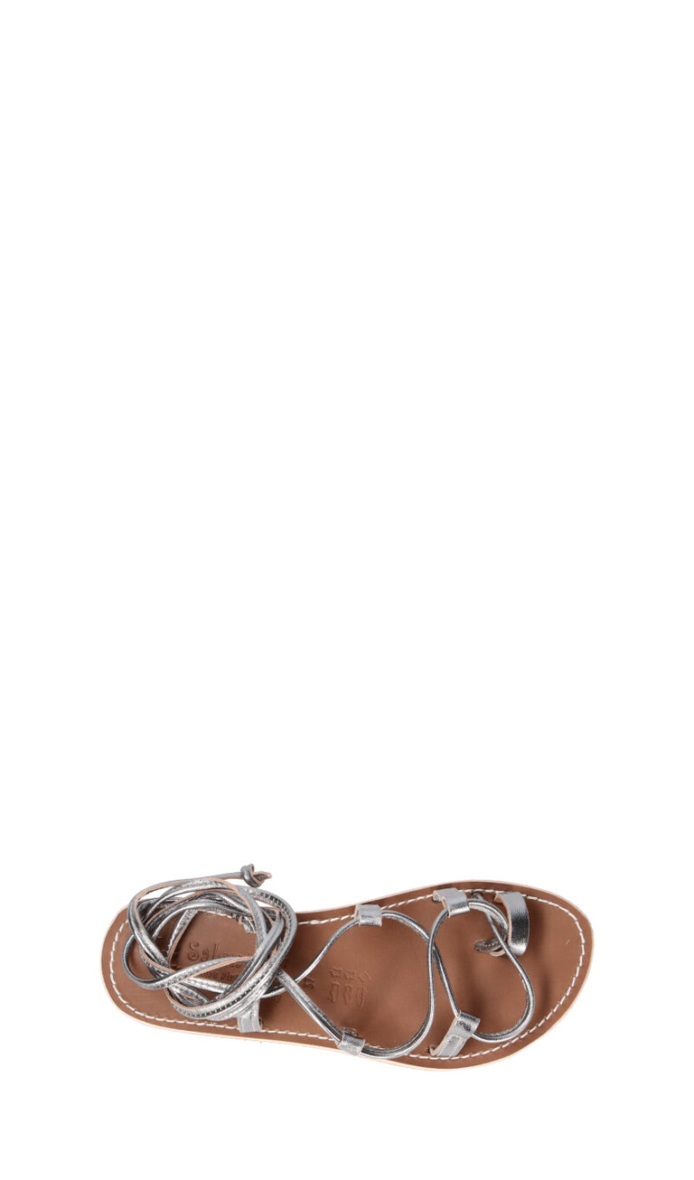 LE SALENTINE Sandalo donna alla schiava grigio