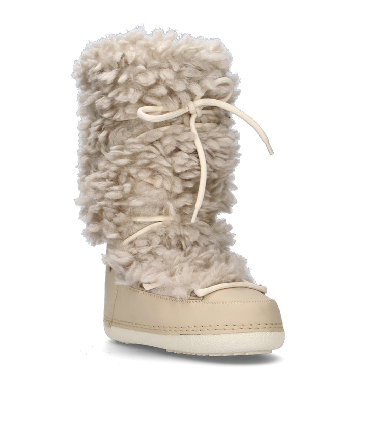 INUIKII Doposci donna beige in pelliccia