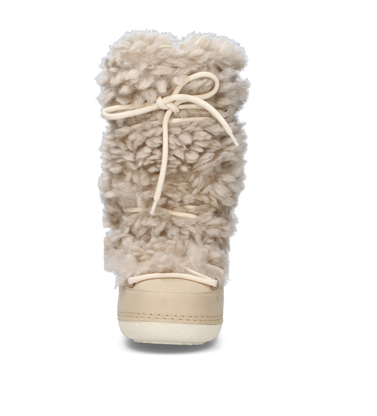 INUIKII Doposci donna beige in pelliccia