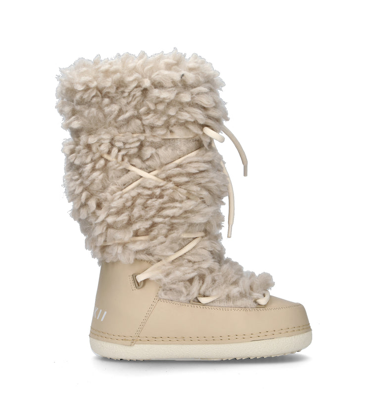 INUIKII Doposci donna beige in pelliccia