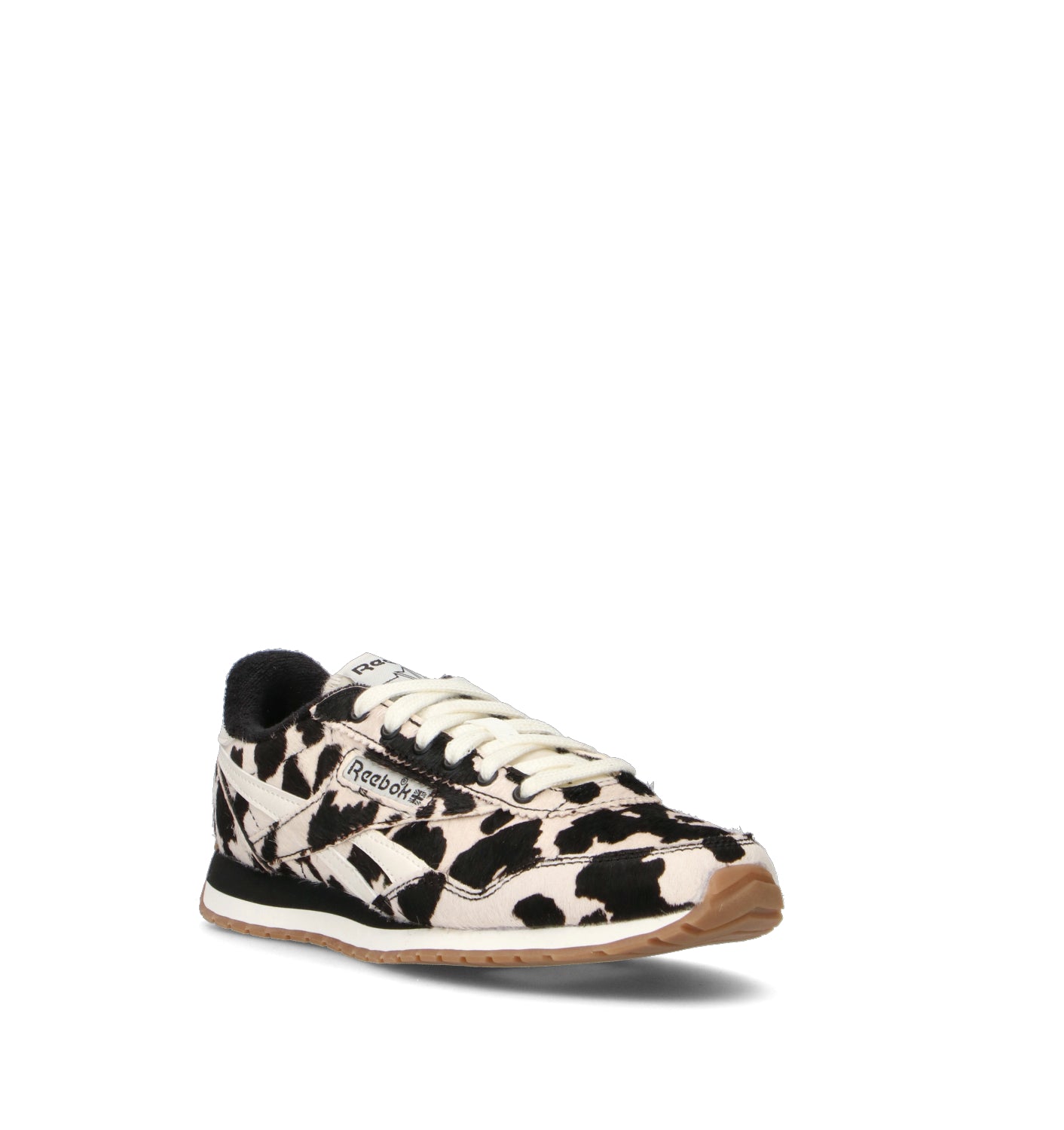 REEBOK Sneaker donna bianca/nera in cavallino