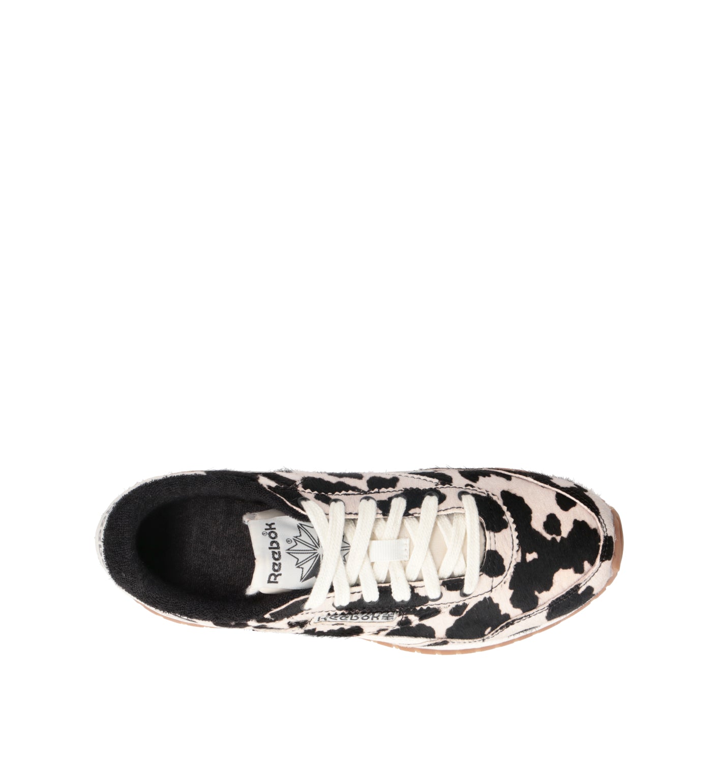 REEBOK Sneaker donna bianca/nera in cavallino