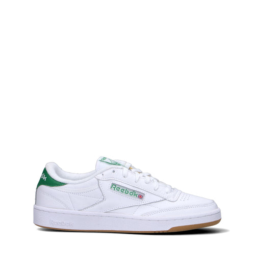 REEBOK Sneaker uomo bianca/verde in pelle