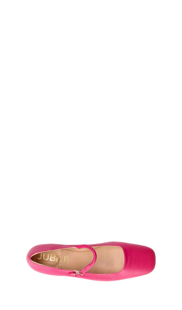 JUBILE' Ballerina donna rosa in pelle