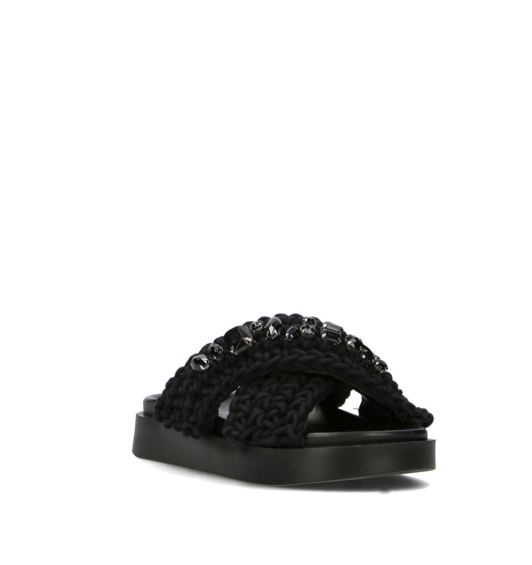 INUIKII Ciabatta donna nera