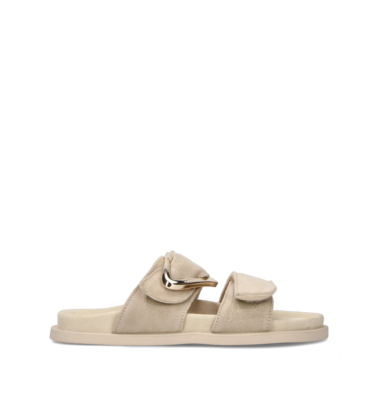 INUIKII Ciabatta donna grigia in suede
