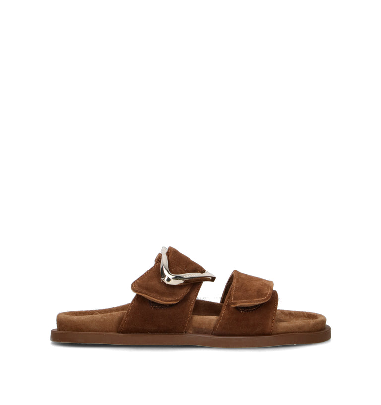 INUIKII Ciabatta donna marrone in suede