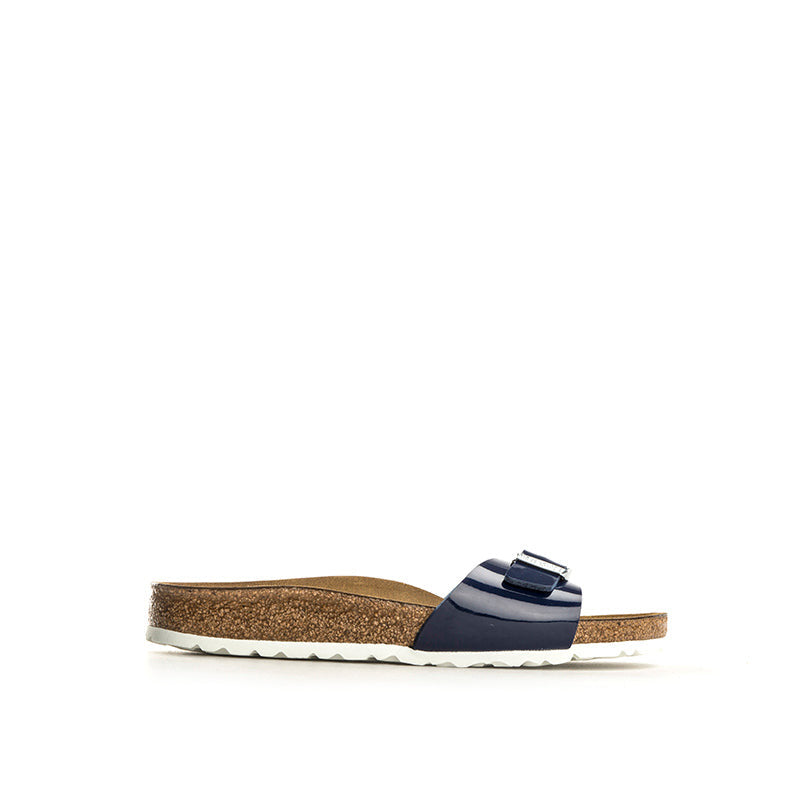 BIRKENSTOCK MADRID Ciabatta donna blu in vernice